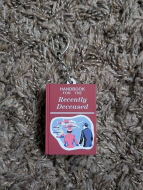 Beetlejuice Handbook For The Recently Deceased 2" Key Ring Chain